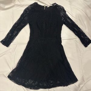 Sandro Black Lace Dress